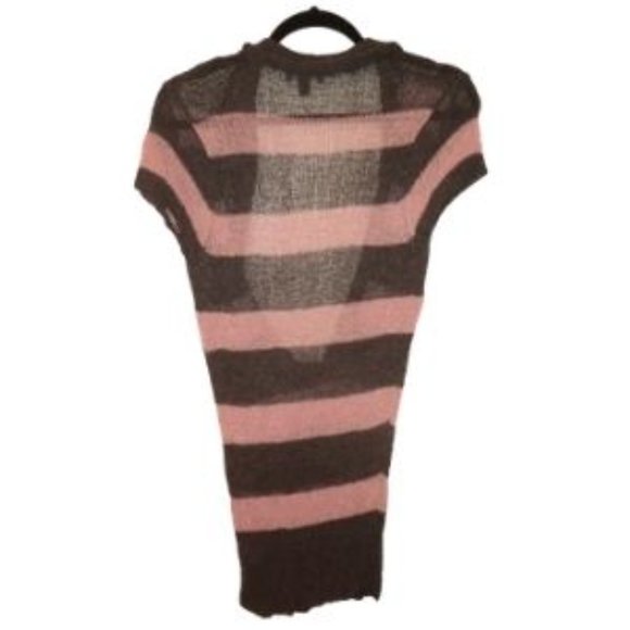 Bebe Grey and Pink Sweater - Picture 5 of 6